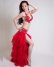 画像1: 【Polina】やっぱり赤が好き　決してへたらないバレエのチュチュのようなスカートが主役のオリエンタルコスチューム (1)