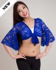 画像1: 【レッスン着】　トップスチョリ　レースブルー　〔レターパックライト360円OK〕