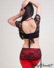 画像5: 【レッスン着】　トップス＆パンツの上下2点セット　ヒップなどにもレースがついてさりげなく可愛くカバーしてくれるのがうれしい