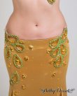 画像4: ☆ＳＡＬＥ☆【Polina】マットなゴールドに可愛いライトグリーン＆オレンジビジューが大人の遊び心　美しいラインでドキドキさせるオリエンタル衣装